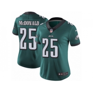 Women's Nike Philadelphia Eagles #25 Tommy McDonald Vapor Untouchable Limited Midnight Green Team Color NFL Jersey