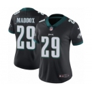 Women's Nike Philadelphia Eagles #29 Avonte Maddox Black Alternate Vapor Untouchable Limited Player NFL Jersey