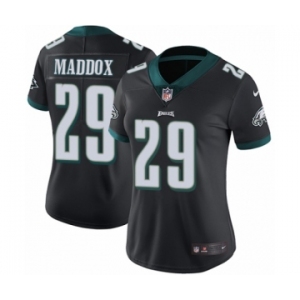 Women's Nike Philadelphia Eagles #29 Avonte Maddox Black Alternate Vapor Untouchable Limited Player NFL Jersey