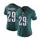 Women's Nike Philadelphia Eagles #29 Avonte Maddox Midnight Green Team Color Vapor Untouchable Limited Player NFL Jersey