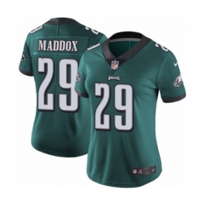 Women's Nike Philadelphia Eagles #29 Avonte Maddox Midnight Green Team Color Vapor Untouchable Limited Player NFL Jersey