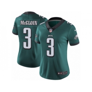 Women's Nike Philadelphia Eagles #3 Matt McGloin Vapor Untouchable Limited Midnight Green Team Color NFL Jersey