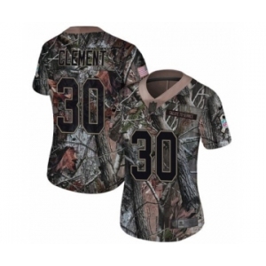 Women's Nike Philadelphia Eagles #30 Corey Clement Camo Rush Realtree Limited NFL Jersey