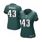 Women's Nike Philadelphia Eagles #43 Darren Sproles Game Midnight Green Team Color NFL Jersey