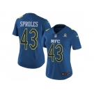 Women's Nike Philadelphia Eagles #43 Darren Sproles Navy Stitched NFL Limited NFC 2017 Pro Bowl Jersey