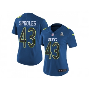 Women's Nike Philadelphia Eagles #43 Darren Sproles Navy Stitched NFL Limited NFC 2017 Pro Bowl Jersey