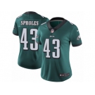 Women's Nike Philadelphia Eagles #43 Darren Sproles Vapor Untouchable Limited Midnight Green Team Color NFL Jersey