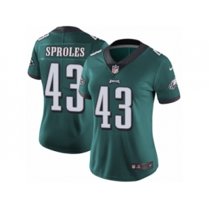 Women's Nike Philadelphia Eagles #43 Darren Sproles Vapor Untouchable Limited Midnight Green Team Color NFL Jersey