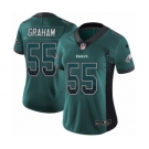 Women's Nike Philadelphia Eagles #55 Brandon Graham Limited Green Rush Drift Fashion NFL Jersey