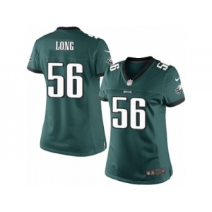 Women's Nike Philadelphia Eagles #56 Chris Long Limited Midnight Green Team Color NFL Jersey