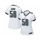 Women's Nike Philadelphia Eagles #56 Chris Long Limited White NFL Jersey