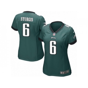 Women's Nike Philadelphia Eagles #6 Caleb Sturgis Game Midnight Green Team Color NFL Jersey