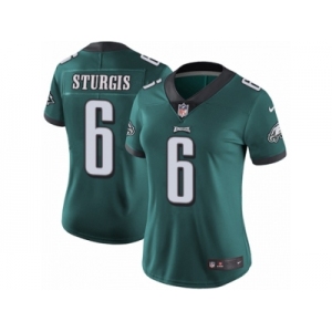 Women's Nike Philadelphia Eagles #6 Caleb Sturgis Vapor Untouchable Limited Midnight Green Team Color NFL Jersey