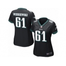 Women's Nike Philadelphia Eagles #61 Stefen Wisniewski Limited Black Alternate NFL Jersey