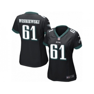 Women's Nike Philadelphia Eagles #61 Stefen Wisniewski Limited Black Alternate NFL Jersey