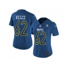 Women's Nike Philadelphia Eagles #62 Jason Kelce Navy Stitched NFL Limited NFC 2017 Pro Bowl Jersey