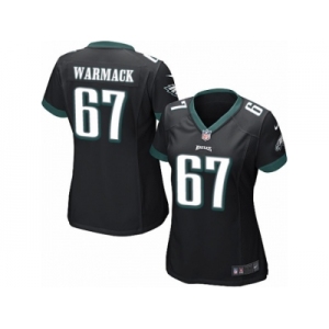 Women's Nike Philadelphia Eagles #67 Chance Warmack Limited Black Alternate NFL Jersey