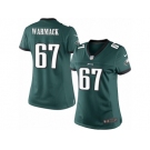 Women's Nike Philadelphia Eagles #67 Chance Warmack Limited Midnight Green Team Color NFL Jersey