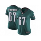 Women's Nike Philadelphia Eagles #67 Chance Warmack Vapor Untouchable Limited Midnight Green Team Color NFL Jersey