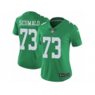 Women's Nike Philadelphia Eagles #73 Isaac Seumalo Limited Green Rush NFL Jersey