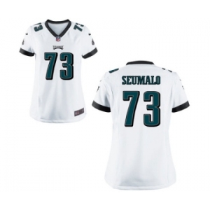 Women's Nike Philadelphia Eagles #73 Isaac Seumalo White NFL Jersey