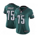 Women's Nike Philadelphia Eagles #75 Josh Sweat Midnight Green Team Color Vapor Untouchable Limited Player NFL Jersey