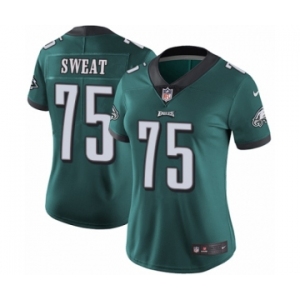 Women's Nike Philadelphia Eagles #75 Josh Sweat Midnight Green Team Color Vapor Untouchable Limited Player NFL Jersey