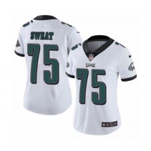 Women's Nike Philadelphia Eagles #75 Josh Sweat White Vapor Untouchable Limited Player NFL Jersey