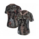 Women's Nike Philadelphia Eagles #77 Michael Bennett Camo Rush Realtree Limited NFL Jersey