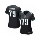 Women's Nike Philadelphia Eagles #79 Brandon Brooks Limited Black Alternate NFL Jersey