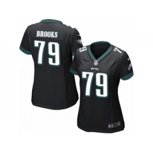 Women's Nike Philadelphia Eagles #79 Brandon Brooks Limited Black Alternate NFL Jersey