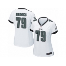 Women's Nike Philadelphia Eagles #79 Brandon Brooks Limited White NFL Jersey