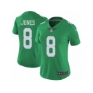 Women's Nike Philadelphia Eagles #8 Donnie Jones Limited Green Rush NFL Jersey