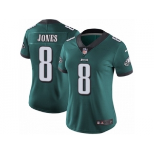 Women's Nike Philadelphia Eagles #8 Donnie Jones Vapor Untouchable Limited Midnight Green Team Color NFL Jersey