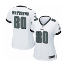 Women's Nike Philadelphia Eagles #80 Jordan Matthews Game White NFL Jersey