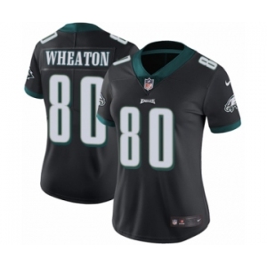 Women's Nike Philadelphia Eagles #80 Markus Wheaton Black Alternate Vapor Untouchable Limited Player NFL Jersey