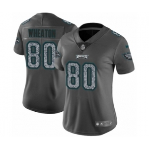 Women's Nike Philadelphia Eagles #80 Markus Wheaton Gray Static Vapor Untouchable Limited NFL Jersey