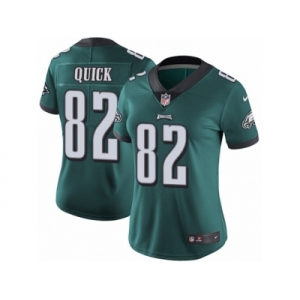 Women's Nike Philadelphia Eagles #82 Mike Quick Vapor Untouchable Limited Midnight Green Team Color NFL Jersey