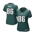 Women's Nike Philadelphia Eagles #86 Zach Ertz Game Midnight Green Team Color NFL Jersey