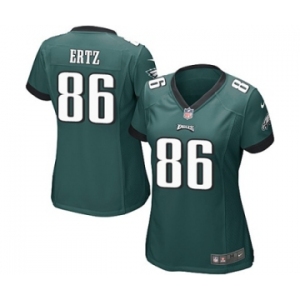 Women's Nike Philadelphia Eagles #86 Zach Ertz Game Midnight Green Team Color NFL Jersey