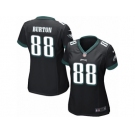 Women's Nike Philadelphia Eagles #88 Trey Burton Game Black Alternate NFL Jersey