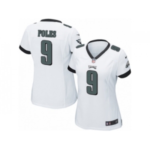 Women's Nike Philadelphia Eagles #9 Nick Foles Limited White NFL Jersey
