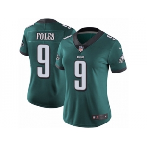 Women's Nike Philadelphia Eagles #9 Nick Foles Vapor Untouchable Limited Midnight Green Team Color NFL Jersey