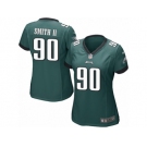 Women's Nike Philadelphia Eagles #90 Marcus Smith II Game Midnight Green Team Color NFL Jersey