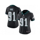 Women's Nike Philadelphia Eagles #91 Fletcher Cox Limited Black Rush NFL Jersey