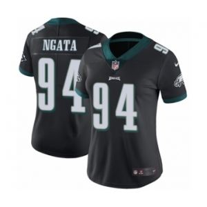 Women's Nike Philadelphia Eagles #94 Haloti Ngata Black Alternate Vapor Untouchable Limited Player NFL Jersey