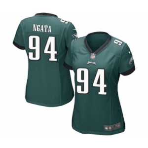 Women's Nike Philadelphia Eagles #94 Haloti Ngata Game Midnight Green Team Color NFL Jersey