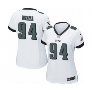 Women's Nike Philadelphia Eagles #94 Haloti Ngata Game White NFL Jersey