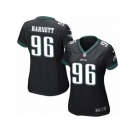 Women's Nike Philadelphia Eagles #96 Derek Barnett Limited Black Alternate NFL Jersey