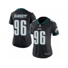 Women's Nike Philadelphia Eagles #96 Derek Barnett Limited Black Rush NFL Jersey